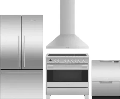 4 Piece Package Includes Refrigerator, Range, Hood And Dishwasher